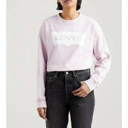 LEVI'S GRAPHIC STANDARD CREW - CREW SEASONAL BW WINSOME ORCHID