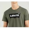 LEVI'S HOUSEMARK GRAPHIC TEE - BATWING SSNL COLOR THYME VERT