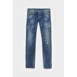 LE TEMPS DES CERISES Trial 700-11 adjusted jeans destroy bleu N°2