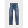 LE TEMPS DES CERISES Trial 700-11 adjusted jeans destroy bleu N°2
