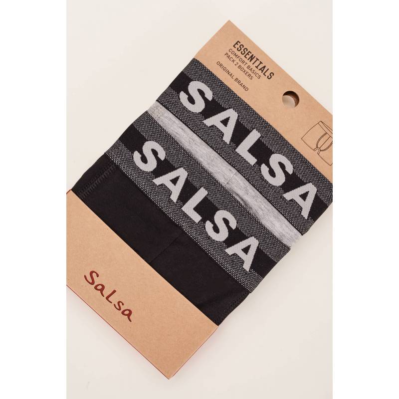 SALSA PACK BOXERS GRIS + NOIR 112623 0000