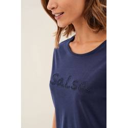 SALSA T-shirt LOGO SALSA BRODÉ Couleur Bleu 122581 8126