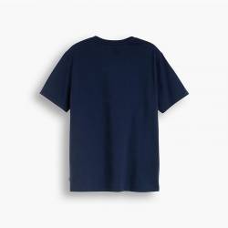 LEVI'S® T-shirt GRAPHIC SET-IN NECK 2 LEVIS SPACED LOGO DRESS BLUES Bleu