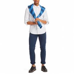TIMBERLAND CHEMISE À POIS EASTHAM RIVER HOMME EN BLANC