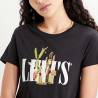 LEVI'S® T-shirt THE PERFECT TEE - SERIF WITH CACTUS CAVIAR