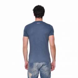VON DUTCH T-Shirt Col Rond Coton Homme Stee Coloris Bleu