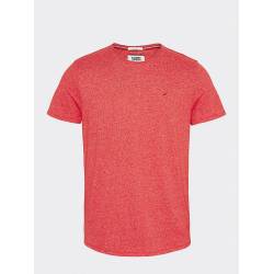 TOMMY JEANS T-shirt EN COTON MÉLANGÉ ESSENTIAL Racind Red Rouge