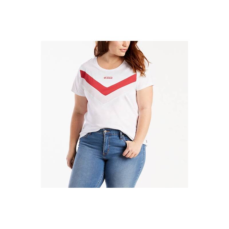 LEVI'S® T-shirt Florence Tee (Plus Size) WHITE - BLANC 83354-0000