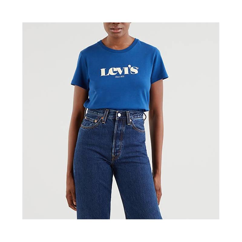 LEVI'S® T-shirt  THE PERFECT TEE - NEW LOGO ESTATE BLUE